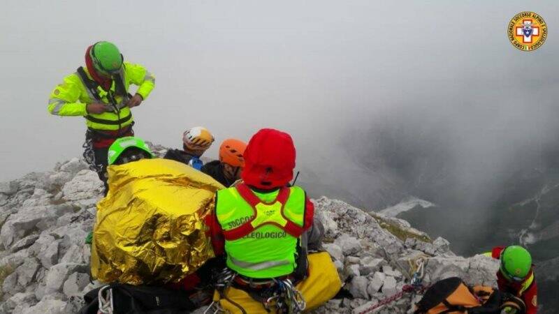 Soccorso Alpino sul Pizzo d'Uccello