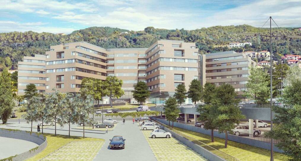 Rendering nuovo ospedale della Spezia