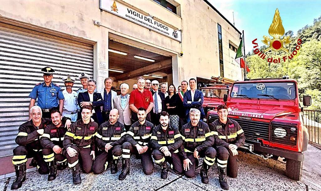 Levanto, cerimonia per i vent'anni del Distaccamento dei Vigili del fuoco volontari