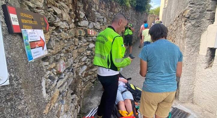 Soccorso alpino a Corniglia