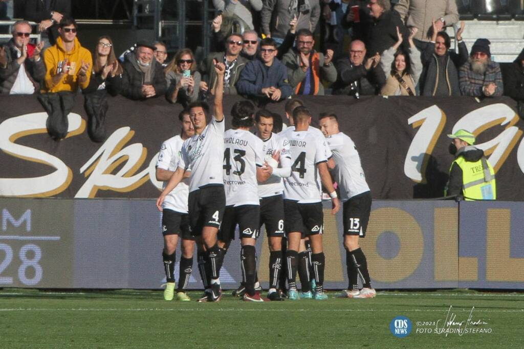 Spezia-Atalanta 2-2, esultanza