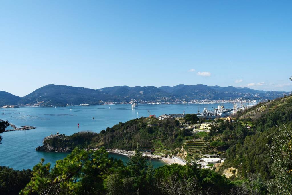 Veduta del Golfo dei Poeti da Falconara (2021) (foto Giorgio Pagano)