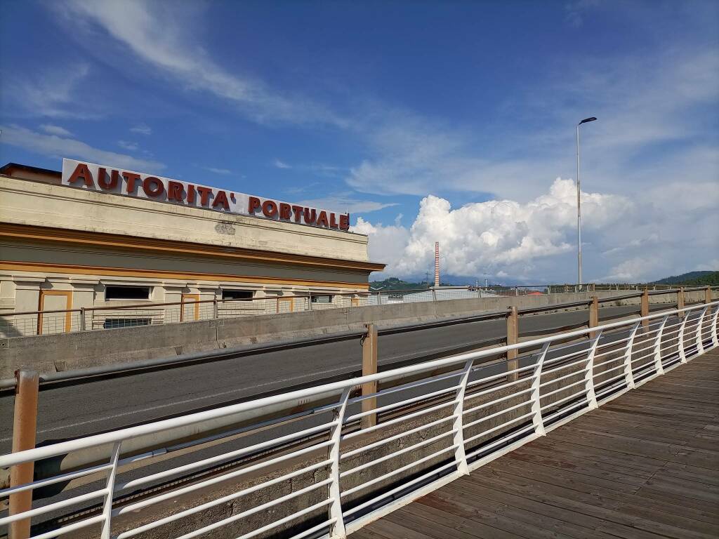 Sede Autorità portuale della Spezia e ponte Viale San Bartolomeo