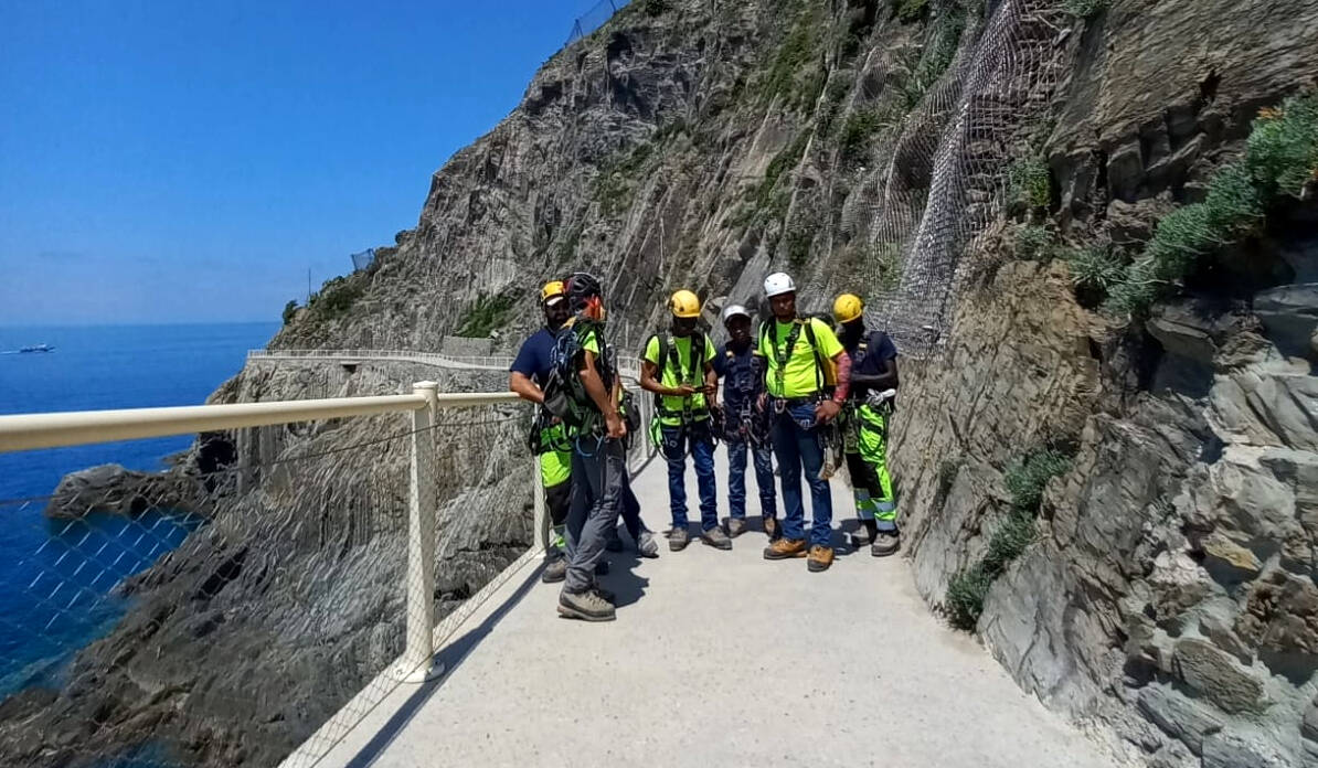 Rocciatori sulla Via dell'Amore