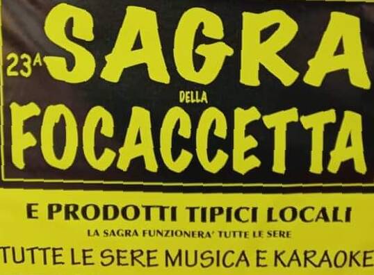 Dalla locandina della Sagra della Focaccetta di Soliera