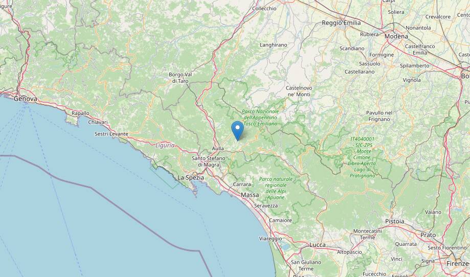 Terremoto di magnitudo 3.0 in Lunigiana - Città della Spezia