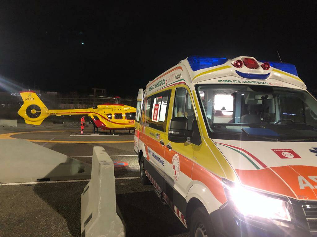 Elicottero piazzola soccorso 