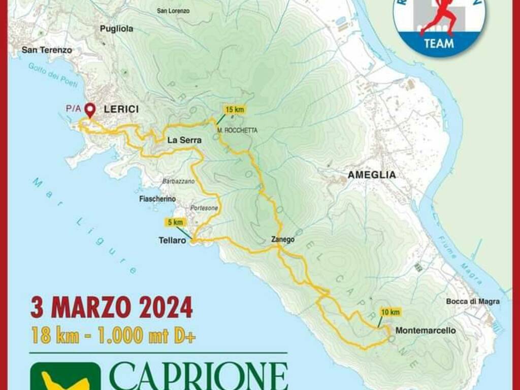 Caprione Epic Trail, i tracciati delle due competitive diffusi da Running Station Team Lerici