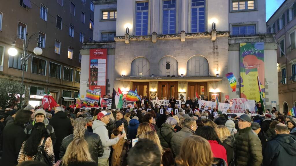 La manifestazione per la pace in Ucraina e Palestina