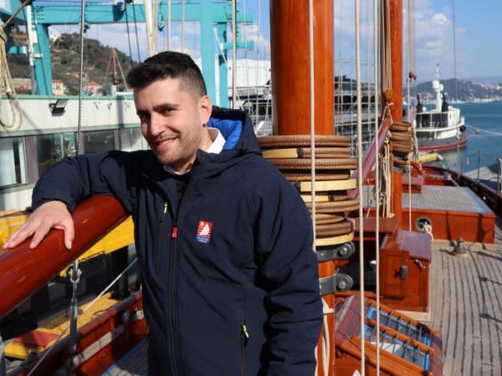 Alessio Donno, Direttore Operativo del Gruppo Valdettaro, a bordo di Vera Mary (Foto P. Maccione)