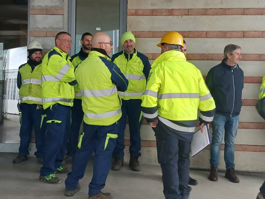 Primo sopralluogo al cantiere del biodigestore Saliceti