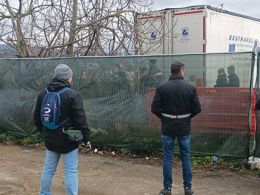 Primo sopralluogo al cantiere del biodigestore Saliceti