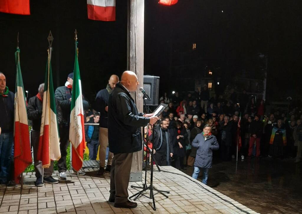 Giorgio Pagano alla Fiaccolata del 25 aprile