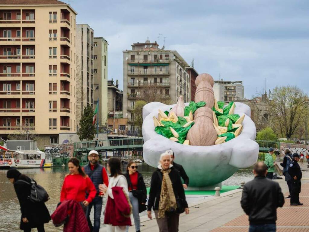 Il mortaio gonfiabile a Milano