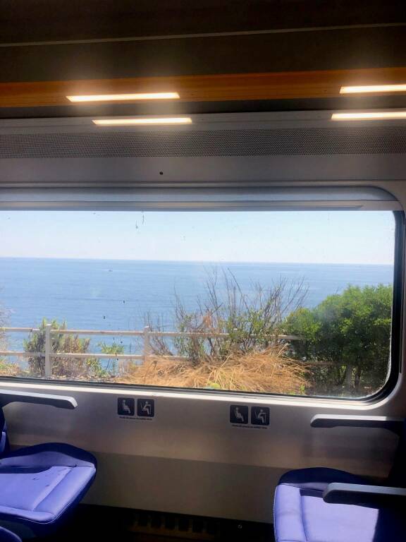 Il mare delle Cinque Terre dal treno