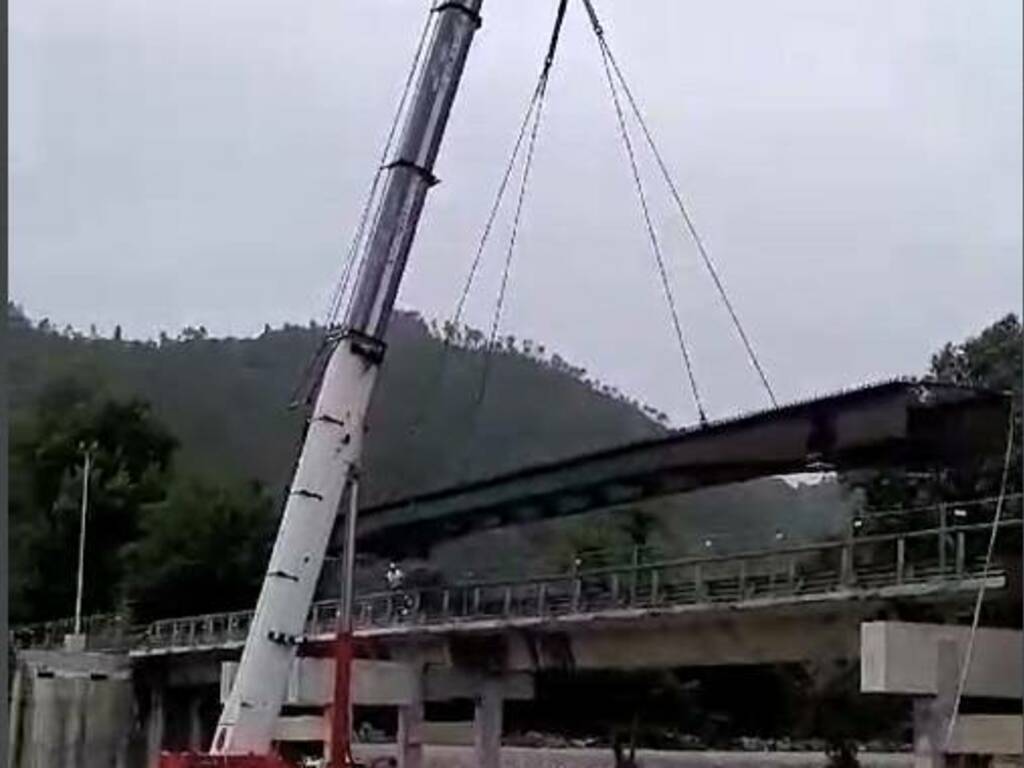 Ponte Cavanella, varato nuovo impalcato