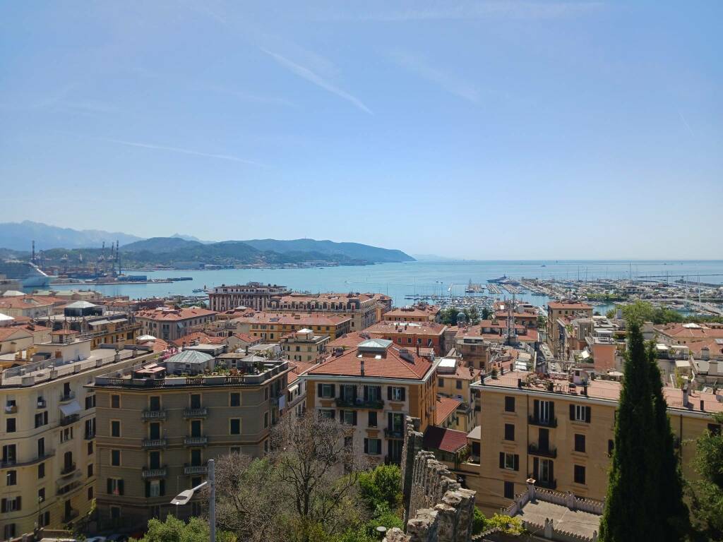 tetti, città,panorama,estate, golfo