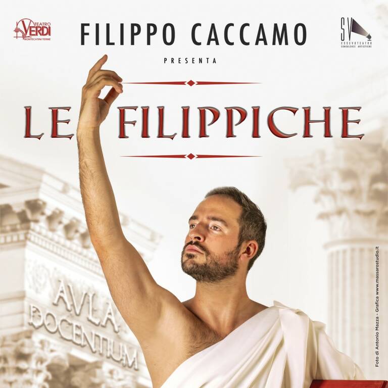 Filippo Caccamo in "Le Filippiche"