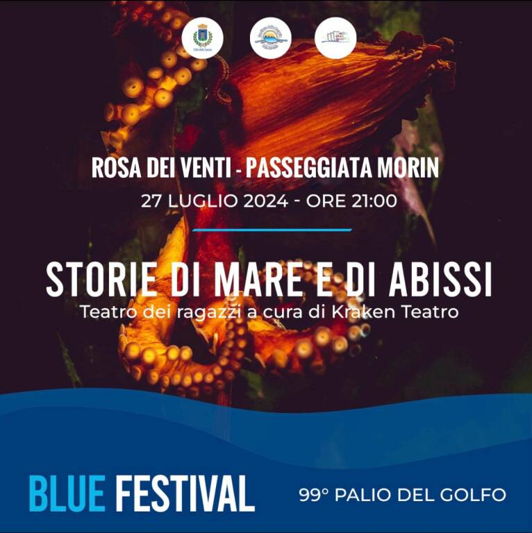 Blue festival anche per i più piccoli: appuntamento alla Morin con “Storie di mare e di abissi”