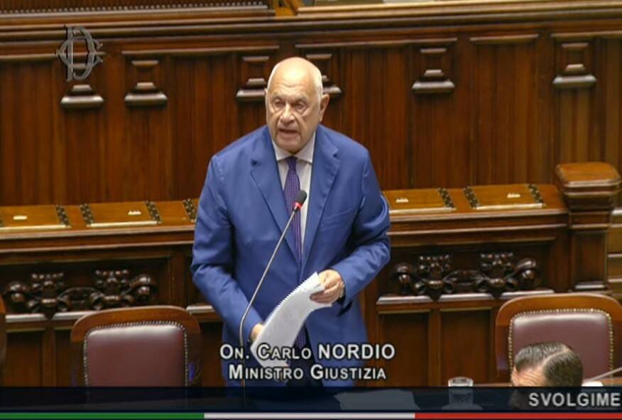 Il ministro della Giustizia Carlo Nordio