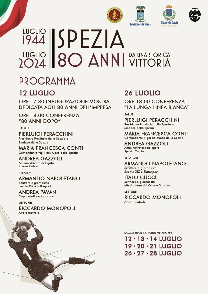 Il programma degli eventi per ricordare la vittoria del campionato del 1944