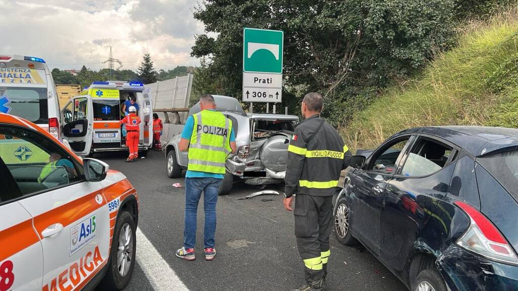 Incidente stradale uscita galleria fresonara