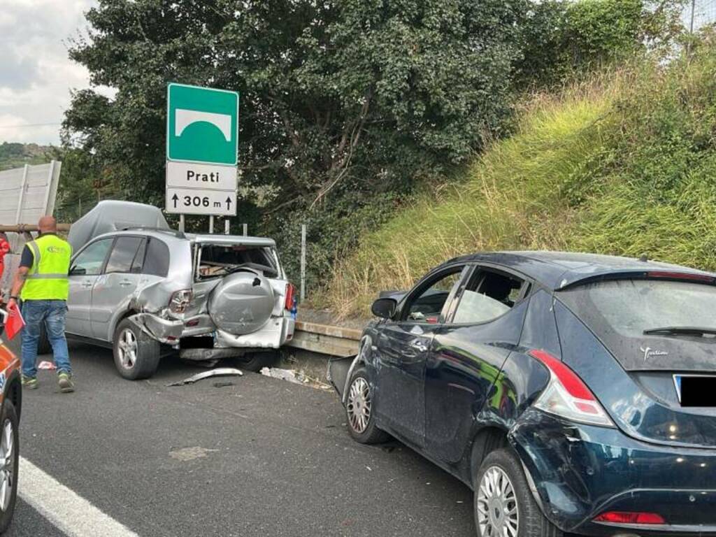 Incidente stradale uscita galleria fresonara