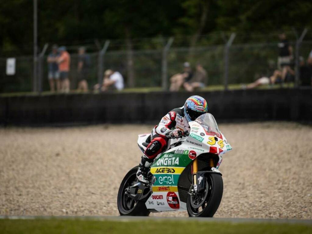 Kevin Manfredi sul circuito di Assen