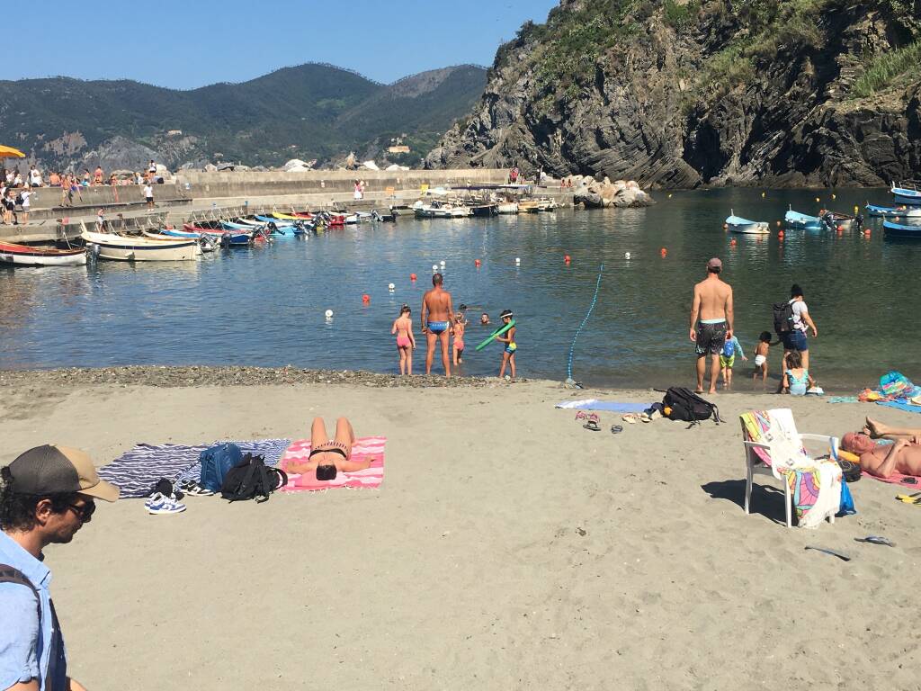 La spiaggetta di Vernazza 