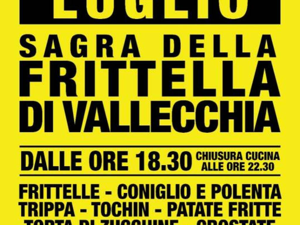 Manifesto sagra della frittella di Vallecchia