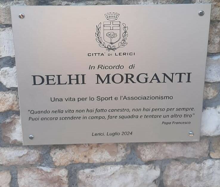 Targa per Delhi Morganti