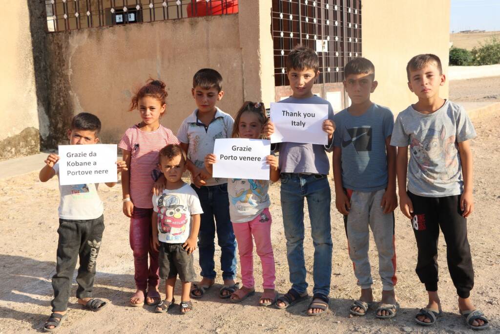 Gli alunni delle scuole di Kobane ringraziano i coetanei spezzini