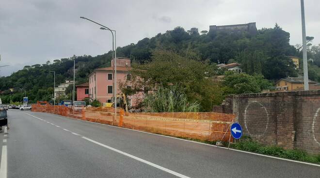 Lavori nuova ciclopedonale di Aulla