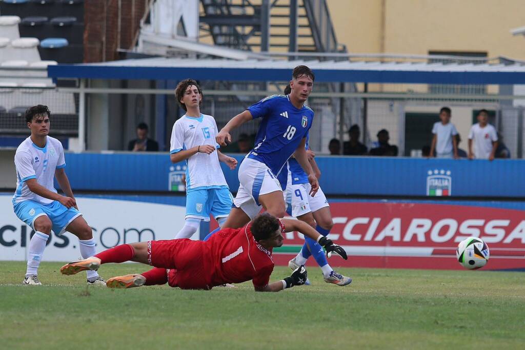 Pio Esposito in Nazionale (Credits: FIGC)